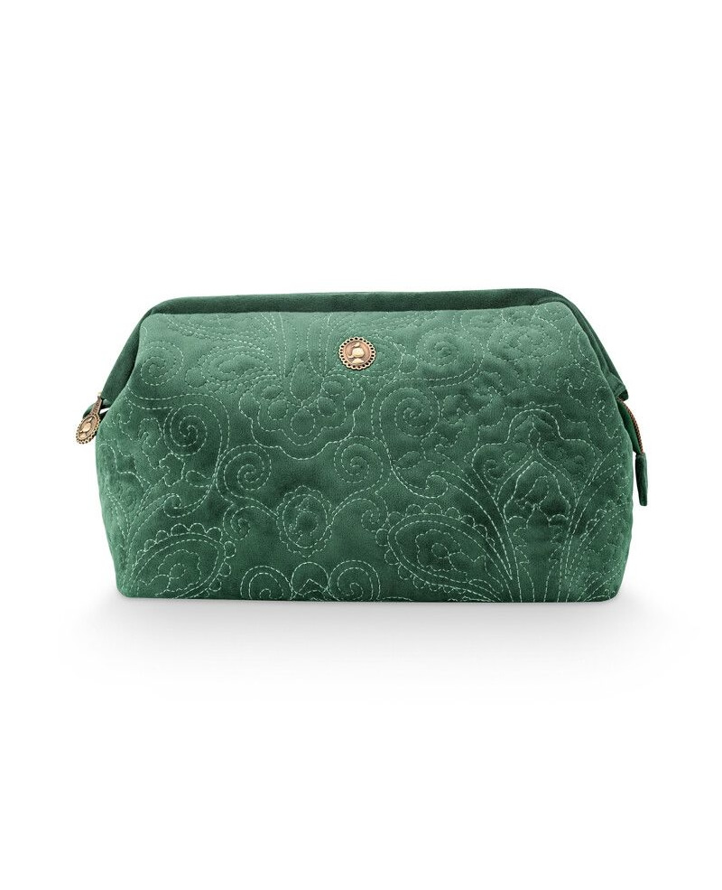 Cosmetic purse large - Quiltey Days - Green